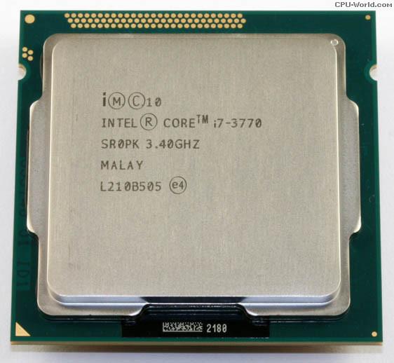 CPU Intel Core i7 3770 (3.90GHz, 8M, 4 Cores 8 Threads)