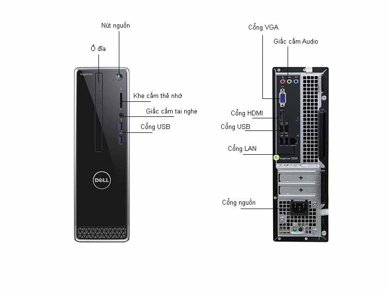 Máy Tính Để Bàn Dell Inspiron 3268 -g4560/4g/ssd