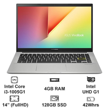 Laptop Asus Vivobook X413JA-211VBWB (i3-1005G1/ 8GB/ 128GB SSD/ 14HD/ VGA ON/ Win10/ White)